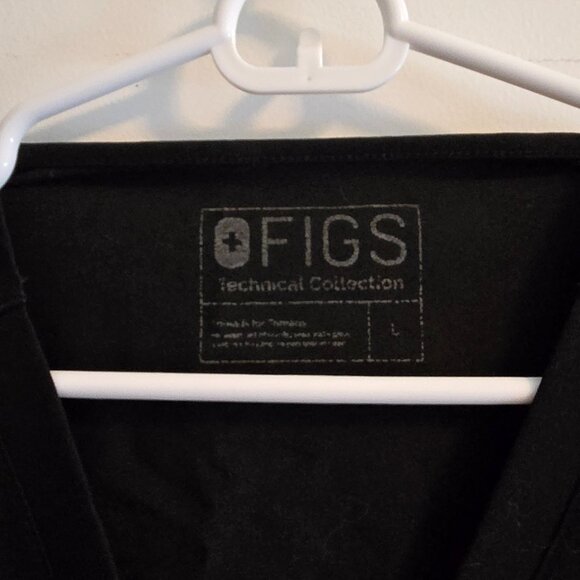 FIGS Catarina One-Pocket Scrub Top SIZE L BLACK - Picture 2 of 2